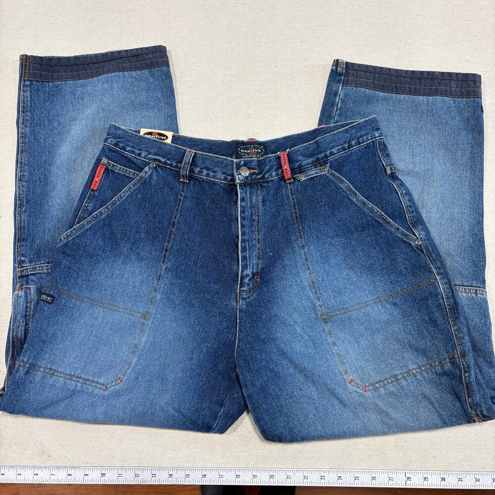 NWT Vtg Wearfirst Super Baggy Jeans Wide Leg 90s Y2K Skater Grunge JNCO 38x32